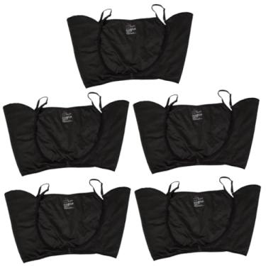 Imagem de minkissy 5 Unidades almofadas de suor nas axilas regata atlética feminina bolinha de porquinho da índia camisas de vestido para mulheres moletom feminino colete de suor nas axilas lavável