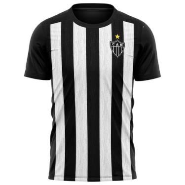 Imagem de Camiseta Braziline Comet Clube Atlético Mineiro Infantil - Branco E Pr