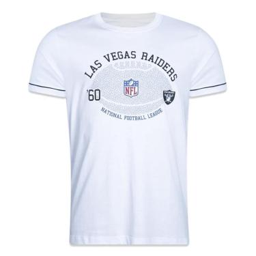 Imagem de Camiseta Slim New Era Las Vegas Raiders Core Branco-Masculino
