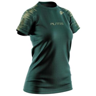 Imagem de Camiseta Baby look Feminina Pilates Tecnodots Verde-Feminino
