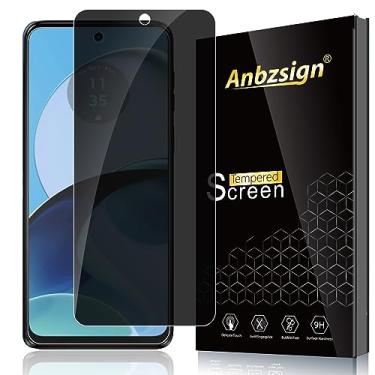Imagem de Anbzsign Película protetora de privacidade para Motorola Moto G14 (2023) [2 unidades], rigidez 9H, vidro temperado sem bolhas
