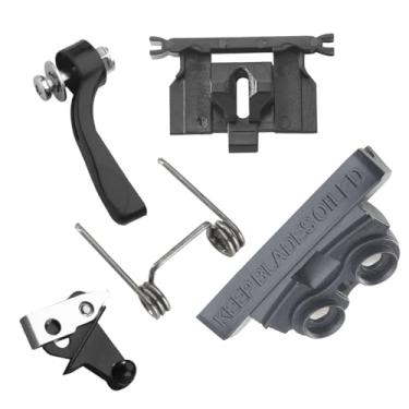 Imagem de VRMETA Conjunto de acessórios para cortadores de cabelo, fixações, tensão de mola e seguidor de came para Wahl Magic Clip 8148/8504/8591/1919, peça de reparo (conjunto de acessórios preto)