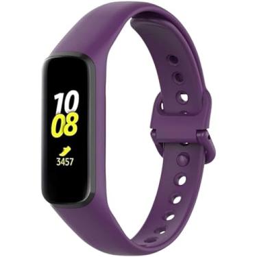 Imagem de Pulseiras de silicone NSmart compativeis com Galaxy Fit2 SM-R220 (R220, Roxa)