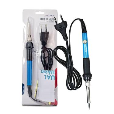 Imagem de Ferro De Solda Ajustavel Exbom 220v 15 A 60w + Ponteiras