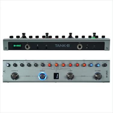 Imagem de Cuvave cube baby efetor de baixo/bass,pedal de multiefeito M-VAVE Tank-B recarregável 36 predefinições 9 slots de pré-amplificador 8 slots de gabinete IR 3 efeitos de modulação/atraso/reverberação