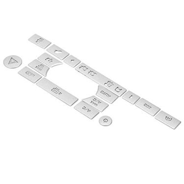 Imagem de Botão de Ar Condicionado Guarnição Liga de Alumínio Interruptor Adesivos Instalação Suave para Discovery Sport 2016-2019