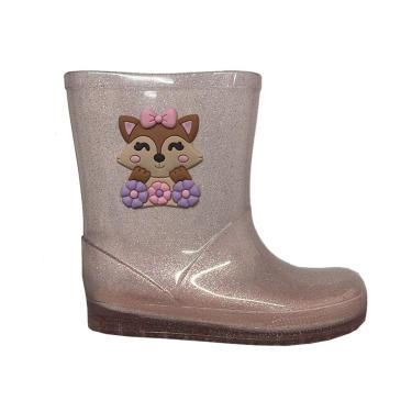 Imagem de Bota Galocha Menina Infantil Luelua Urso 41424 Multicolor-Feminino