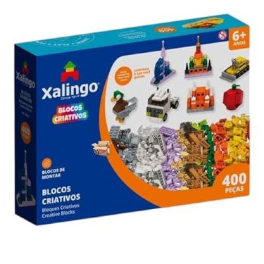 Imagem de Brinquedo Pedagógico Educativo Blocos De Montar Blocos Criativos 400 Pçs (Blocos Criativos 400 Pç)