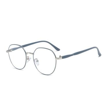 Imagem de Óculos vintage femininos masculinos armação redonda de metal óculos de proteção para os olhos ultra leves, 2, tamanho único