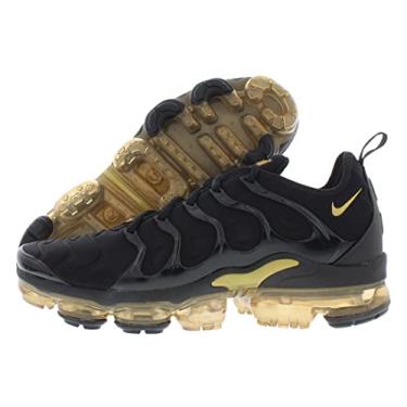 Imagem de Nike Tênis de corrida masculino Air Vapormax Plus, Preto, dourado metálico, 41