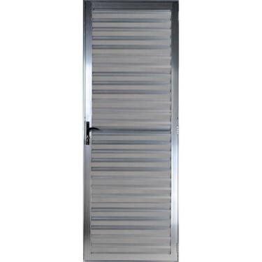 Imagem de Porta palheta 2,10x80 lado DIREITO no alumínio brilhante - Prisma, CPF