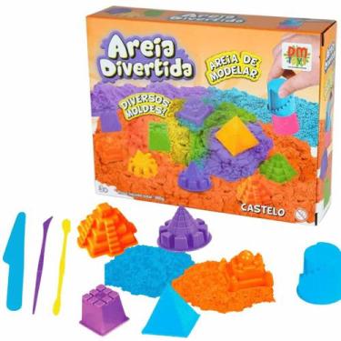 Imagem de Areia de Modelar Divertida Castelo Diversos Moldes DM Toys