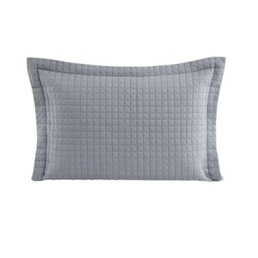 Imagem de Porta Travesseiro Matelado Pastilha Lavive Plaza 50x70cm, Gris Porta T