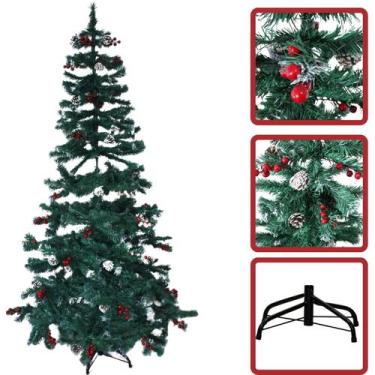 Imagem de Arvore de Natal Pinheiro Nevada 2,10m 700 Galhos - ELITE