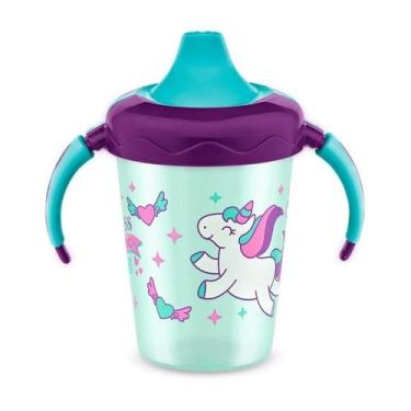 Imagem de Copo Caneca Infantil Lillo Treinamento Antivazamento Aprendizado Magia