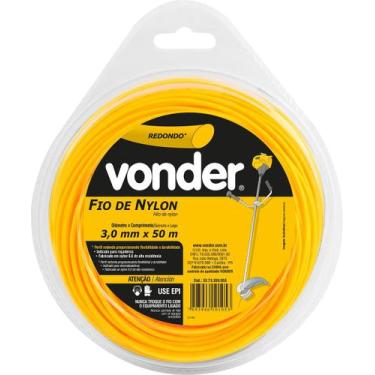 Imagem de Fio de Nylon Para Roçadeiras 3MM X 50M RedondoVonder