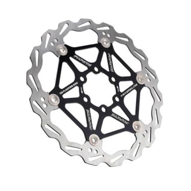 Imagem de HOUSON Disco de freio de bicicleta, rotor de freio a disco de bicicleta 160 mm 180 mm discos MTB freio flutuante para bicicleta de estrada mountain bike MTB BMX bicicleta urbana 160 mm