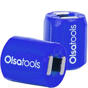 Imagem de Olsa Tools Anel magnetizador de bits - 2 peças - ferramenta desmagnetizadora para brocas de chave de fenda magnética - ímã de neodímio poderoso para chaves Allen, brocas hexagonais e chaves de fenda