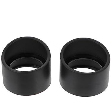 Imagem de POPETPOP Substituição de óculos binoculares – 2 peças de binóculos, microscópio, ocular, microscópio, protetores de olhos de borracha para lentes binoculares de laboratório de 33 mm, acessórios de