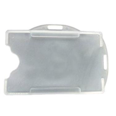 Imagem de Porta Cracha Rigido c/ Furo Horizontal e Vertical Branco - Cracha line