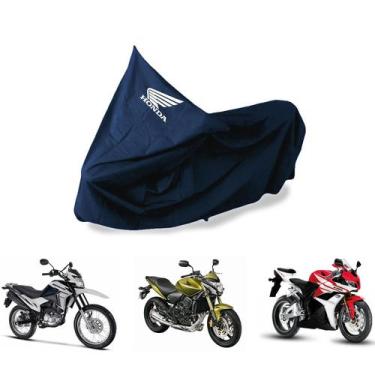 Imagem de Capa Protetora Impermeável Para Moto Honda - SPTS, Azul-escuro,  G