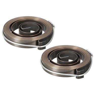 Imagem de uxcell Prensa de broca, mola de pressão, pena, alimentação, retorno, mola, montagem, mola, aço, acabamento de escurecimento químico, 1540 mm, expansão longa, 53 x 10 x 0,8 mm, 2 peças