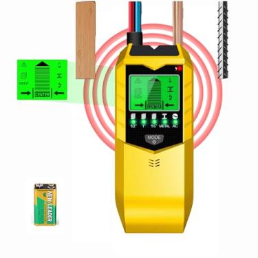 Imagem de MR SCREWS Scanner de parede 5 em 1 atualizado com chip inteligente avançado para precisão ideal, tela LCD brilhante e alertas de áudio confiáveis, perfeito para madeira, metal, fiação, pino e