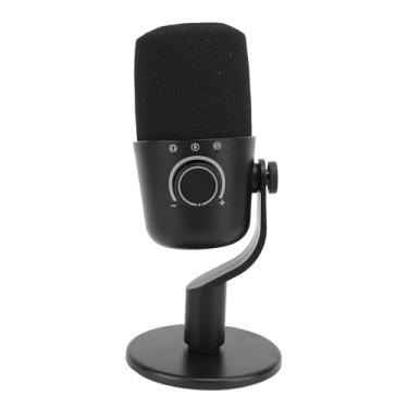 Imagem de Microfone USB, Microfone para Jogos Plug & Play Condensador Microfone para PC Com Luz Ambiente, Microfone para Gravação Ao Vivo Com Controle de Ganho de Microfone para Esportes