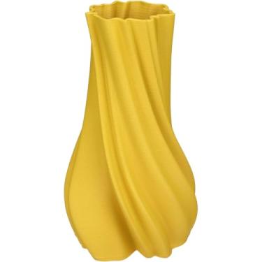 Imagem de VASO 3D DECORATIVO HOME&CO CERÂMICA 28X16X16CM AMARELO