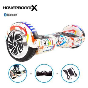 Imagem de Skate Elétrico 6,5 Grafite HoverboardX com Bluetooth e Bolsa