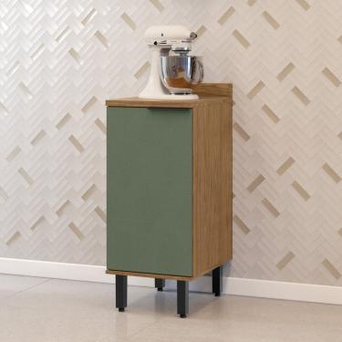 Imagem de Balcão para Cozinha 1 Porta Toscana Espresso Móveis Freijó/Jade