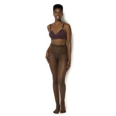 Imagem de Meia-Calça Adherence Trifil W06394 Fio 15 - Efeito Transparente, Tabac