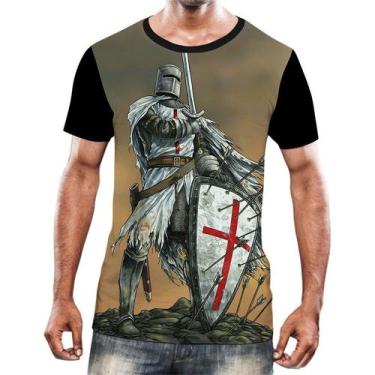 Imagem de Camisa Camiseta Cavaleiros Templários Cruzadas Armaduras 4 - Enjoy Sho