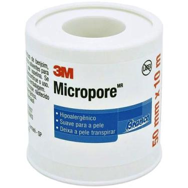 Imagem de Fita Médica Microporosa Micropore 3M - Branca - 50mm x 10m