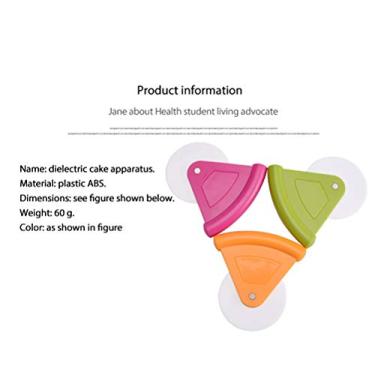 Imagem de Cortador de Pizza, Cortador de Massa, Rodas de Pizza, Abs 11.5 * 10.5cm, Cortador de Massa para Pizza, Pão de Bolo, etc. (rosa)