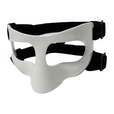 Imagem de menolana Máscara de basquete, capa protetora facial, leve, partes superiores do rosto, máscara de proteção facial, proteção nasal para futebol, Sem Almofadas