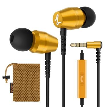 Imagem de LUDOS OMNITONE Fones de ouvido intra-auriculares com fio, garantia de 5 anos, fones de ouvido com microfone, fones de ouvido com fio de 3,5 mm, videoconferência para iPhone, Samsung, computador,