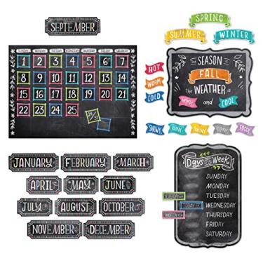 Imagem de CTP Chalk It Up! Conjunto de calendário quadro de avisos (Prensa de ensino criativa 10873)