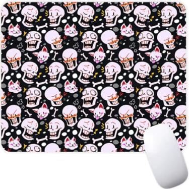 Imagem de Undertale Sans Indie Videogame Antiderrapante Mouse Pad Gaming Computer Mouse Pad Gaming Desktop Laptop Mouse Pad com Borda Costurada 18 x 22 cm