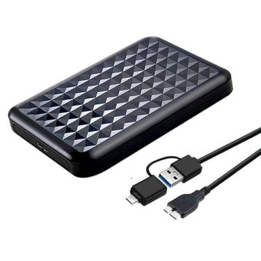 Imagem de Tianken Disco rígido externo ultrafino de 500 GB, armazenamento HDD USB 3.0 de 6 cm para PC, Mac, laptop, PS4, PS5, Xbox one