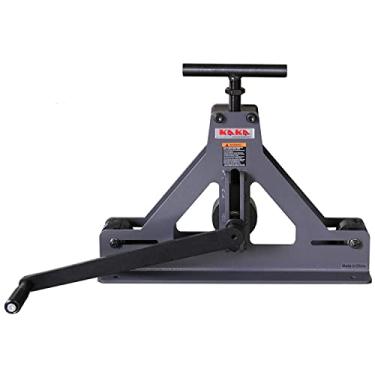 Imagem de KAKA INDUSTRIAL Curvador de rolamento TR-40 de calibre 3,5 cm x 14 com tubos quadrados de várias passagens de aço suave e alumínio, dobrador de tubo quadrado e retangular manual