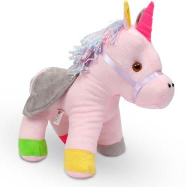 Imagem de Unicórnio de Pelúcia Rosa - Cilinho