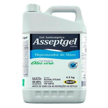 Imagem de Alcool em Gel Asseptgel 4,3Kg Proteção e Cuidado para Suas Mãos