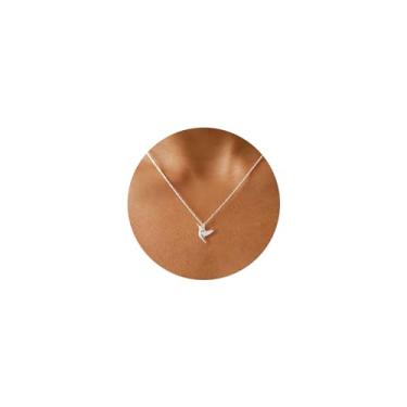 Imagem de GUOKE Colar de ouro para mulheres, colar infinito banhado a ouro 14K delicado sol flor flor barra pingente gota colar colar simples joias colares para mulheres, Latão, Sem Pedra Preciosa