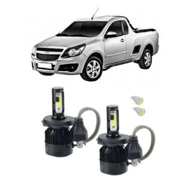 Imagem de Kit Lampadas Super Led Farol Alto E Baixo Gm Montana Simples H4 - Tech