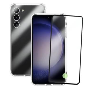 Imagem de Capa Protetora Transparente Anti-Impacto com Película de Vidro 3D Compatível Samsung Galaxy S23