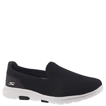 Imagem de Sapatilha Go Walk 5, Skechers, Feminino, Preto/Branco, 37