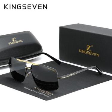 Imagem de Óculos de sol polarizados para homens e mulheres, 7891 aço - KINGSEVEN
