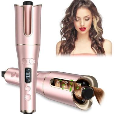 Imagem de Ferro de Ondulação Automático Laluztop - Modelador de Cabelo com Displ