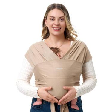 Imagem de Porta-Embrulhos para Bebês Momcozy Easy Wear (3,6 a 15,9 kg) - Leve e 